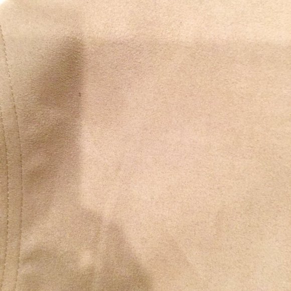 Zara Men's Faux Suede Bomber Jacket Beige Sz XS - Picture 11 of 11